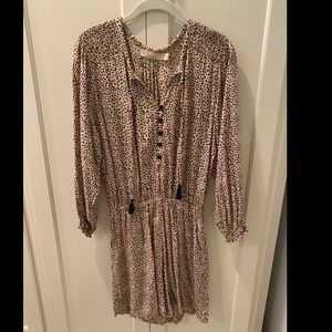 Beachgold leopard romper